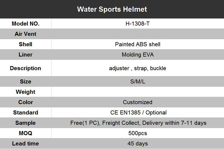 High Quality Helmet Canoe Kayak Whitewater Helmet Lightweight Safety Water Skiing  Boutique Helmets Approved CE
